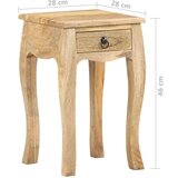 vidaXL Nočna omarica 28x28x46 cm trden mangov les, (20916359) | Shoptok.si