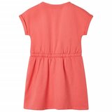  Dječja haljina s vezicom koraljne boje 116 | shoptok.hr