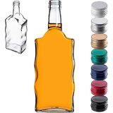 KADAX steklena steklenica Wave 500 ml za likerje, vino, liker, vodko, moonshine z navojnim pokrovčkom, (5000355301) | Shoptok.si