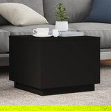 The Living Store Klubska mizica z LED lučkami črna 50x50x40 cm - Klubska Mizica, (21837336) | Shoptok.si