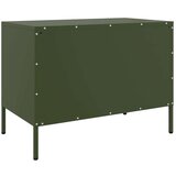vidaXL TV omarica 2 kosa olivno zelena 68x39x50,5 cm jeklo | Shoptok.si