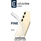 Cellular Line Fine silikonska maskica za Samsung Galaxy S25 | shoptok.hr