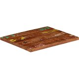  Ploča za stol 60x50x2,5 cm pravokutna masivno obnovljeno drvo | shoptok.hr