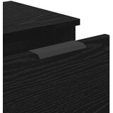 vidaXL Strani šal 3 pcs Črni hrast 121 x 30 x 70 cm Konstruiran les | Shoptok.si