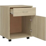 vidaXL Ormarić s kotačima boja hrasta sonome 45x38x54 cm od iverice | shoptok.hr