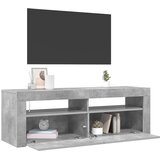 TV ormarić s LED svjetlima siva boja betona 120 x 35 x 40 cm | shoptok.hr