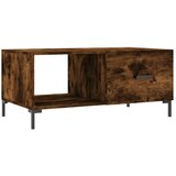 Maison Chic Klubska mizica - kavna mizica - Nizka mizica dimljeni hrast 90x50x40 cm inženirski les, (21754296) Cene
