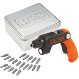Black & Decker BDCSFL20AT akumulatorski odvijač, 20 dodatak, željezni kofer | shoptok.hr
