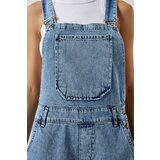  Women's Light Blue Wide Pocket Denim Jumpsuit | Eponuda.ba