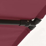  Vrtni suncobran s aluminijskom šipkom 180 x 110 cm bordo | shoptok.hr