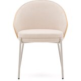 Kave Home Jedilni stol v kremno beli in naravni barvi Eamy – | Shoptok.si