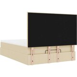  Otomanski krevet s madracem i LED krem 140x190 cm tkanine | shoptok.hr