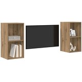  Set TV komoda Zidne 2 pcs Umjetnički hrast 37 x 37 x 72 cm | shoptok.hr