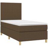  box spring s madracem LED tamnosmeđi 100x200 cm tkanina | shoptok.hr