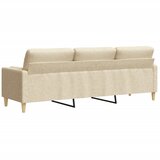  Trosjed s ukrasnim jastucima krem 210 cm od tkanine | Eponuda.com