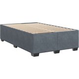 Box spring krevet s madracem tamnosivi 120 x 200 cm baršunasti | shoptok.hr
