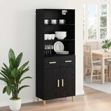  Highboard Crni hrast 69,5 x 32,5 x 180 cm Konstruirano drvo | shoptok.hr