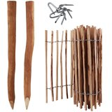 Aquagart 5-metrski komplet ograje z ograjo, višine 120 cm, razmik med letvami 4-6 cm s 5 lesenimi stebri dolžine 1,5 m in sponkami, (22073217) | Shoptok.si