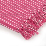 vidaXL Pamučni pokrivač na kvadratiće 220x250 cm ružičasti | shoptok.hr