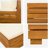  6 kom. Set vanjskih sofa Čvrsto drvo akacije Smeđa | shoptok.hr