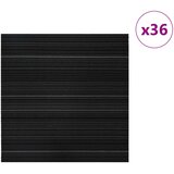  Tepih pločica Prugasta Tamnosiva 50 x 50 cm 36 pcs PP i bitumen | shoptok.hr
