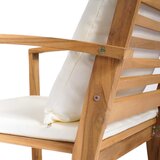  Stolica 2 Komad Smeđa i krem 65 x 60 x 76,5 cm Čvrsto teak drvo | shoptok.hr