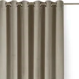 Bež žametna zavesa za delno zatemnitev 140x300 cm Velto –