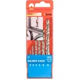 Set borera za metal SILVER STAR, 2-8 mm, 6 dijelova, Antracit