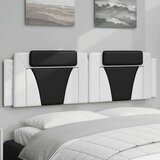  Vzglavna stranica bela in črna 180 cm umetno usnje, (21242886) | Shoptok.si