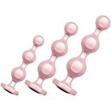 Rosy Gold - Metal Butt Plug Set 3 Pieces - Rose Gold | shoptok.hr