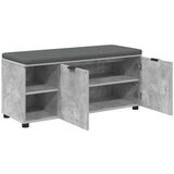  Haldna klop z blazino Enobarvno Betonsko siva 100 x 38 x 46 cm, (5000160699) | Shoptok.si