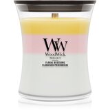 WoodWick Trilogy Floral Blossoms dišeča sveča z lesenim stenjem 275 g | Shoptok.si