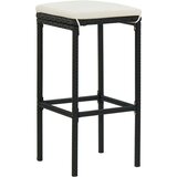Poli 3-dijelni barski set od poliratana crni | shoptok.hr