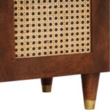 vidaXL Omare in policami za shranjevanje medijev s shranjevanjem z vrati Rjava | Shoptok.si