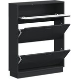  Ormar za cipele HOORN 78 x 24 x 100 cm Konstruirano drvo Crna - Crna | shoptok.hr