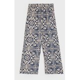 Sinsay Wide leg hlače s viskozom s geometrijskim uzorkom | shoptok.hr
