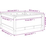 Vrtna sadilica 82,5 x 82,5 x 39 cm od masivne duglazije | shoptok.hr