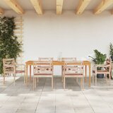 The Living Store Batavia stoli 6 kosi sprana bela trdna tikovina - Batavia Stol, (21500502) | Shoptok.si