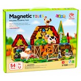 Magnetic Construction Blocks Domestic Animals Farm 54 pcs. | shoptok.hr