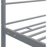  Okvir za krevet s nadstrešnicom sivi metalni 140 x 200 cm | shoptok.hr