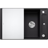 Blanco pomivalno korito AXIA III 45 S InFino SILGRANIT desko stekleno, z daljin. prim. - ČRNA | Shoptok.si