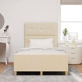  Postelja Krem 120x200 cm Tkanina, (22049120) | Shoptok.si