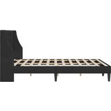  Okvir za krevet s uzglavljem Crna 120 x 200 cm Baršun - Crna 120 x 200 cm | shoptok.hr