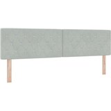 vidaXL Uzglavlje s Kristalnim Dugmetom, Sivo 180 cm, Baršun | shoptok.hr