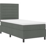  s opruga kutije Tamno siva 100 x 200 cm tkanina | shoptok.hr
