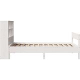 vidaXL Krevet s regalom za knjige bez madraca bijeli 90x190cm borovina | shoptok.hr