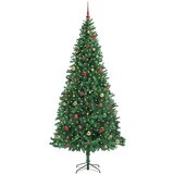 vidaXL Umestno božično drevo Zelena 300 cm PVC in kovina in plastika | Shoptok.si