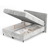 Maison de Rêve Svetlo siva boxspring postelja s prostorom za shranjevanje 200x200 cm Voyage – | Shoptok.si