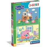 Clementoni Pujsa Pepa 2 x 60 kosov Supercolor sestavljanka - | Shoptok.si
