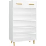 Maison Chic Omarica za obutev - Kopa za čevlje bela 60x35x105 cm konstruiran les, (21777611) | Shoptok.si